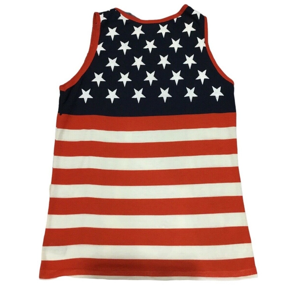 Authentic Classic Pacific Surf Tank Top Men's Flag Stars Size L